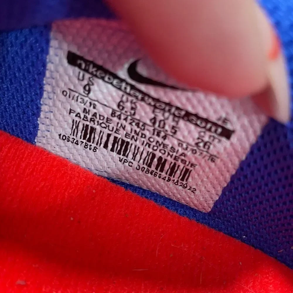 Nike Mercurial Blue & Red Soccer Cleats